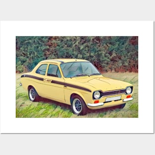 Classic Ford Escort Mexico MK1 Posters and Art